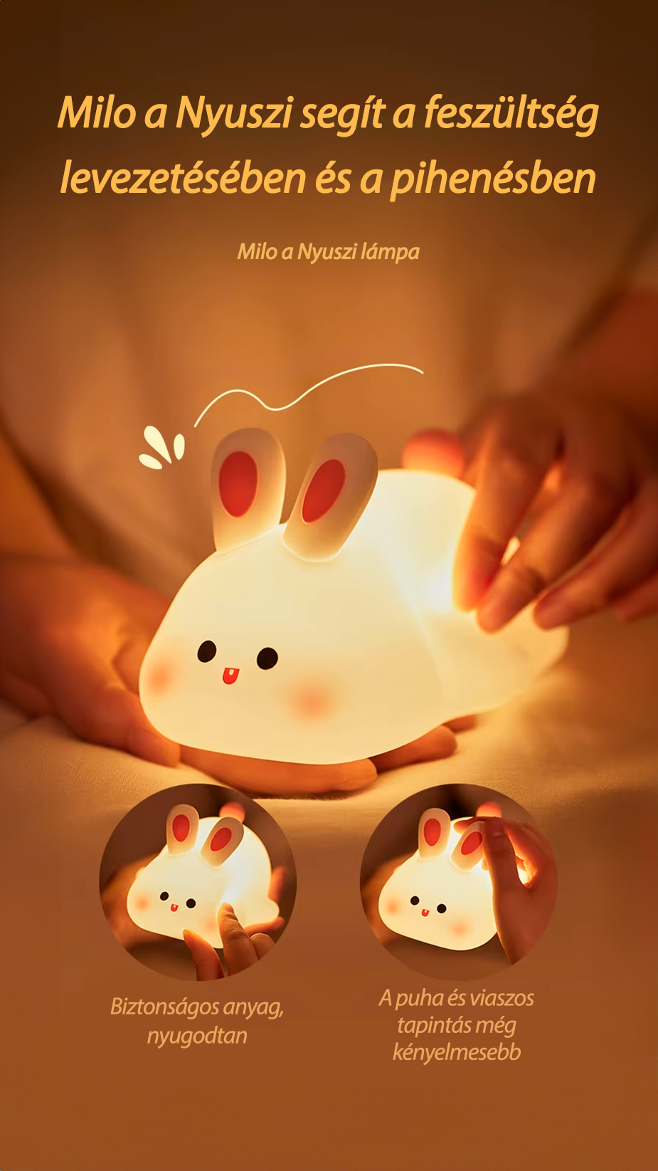 Milo der Hase - LED-Nachtlicht🐰