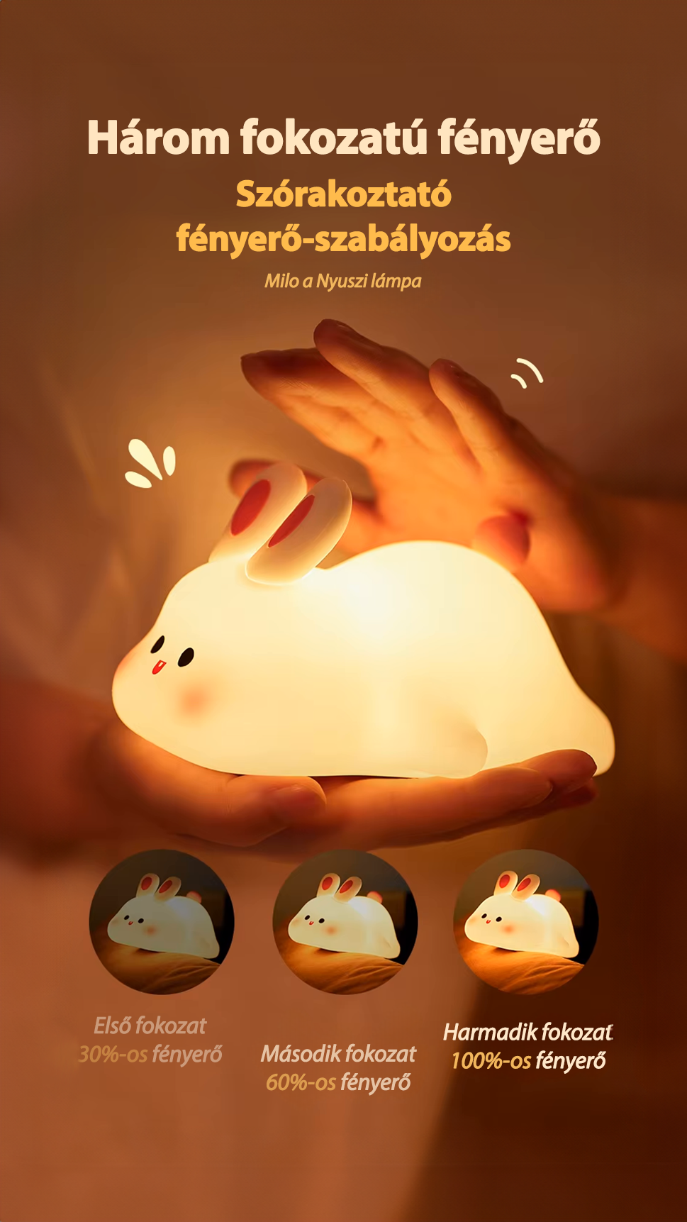 Milo der Hase - LED-Nachtlicht🐰