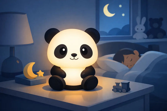 Panda éjjeli lámpa gyerekeknek: jó választás?