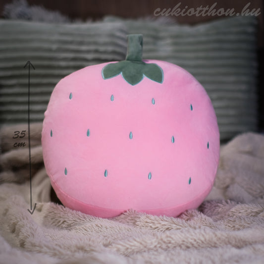 Erdbeerkissen mit Decke
