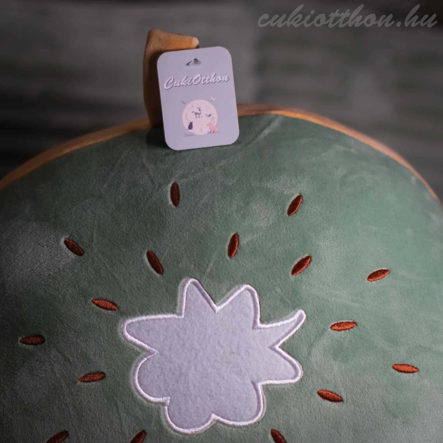 Kiwi Kissen mit Decke