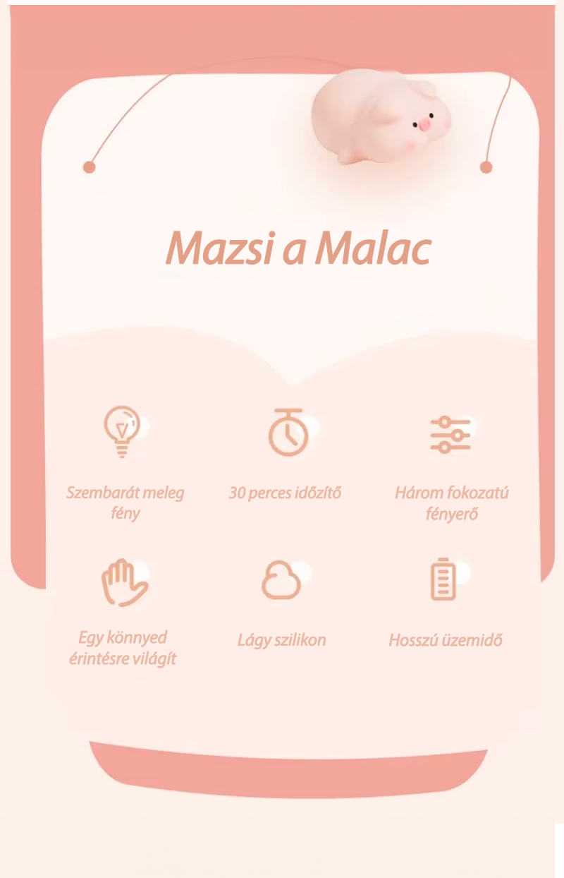 Mazsi das Schwein - LED-Nachtlampe🐷
